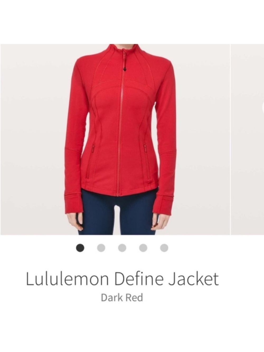 Lululemon Define Jacket Dark Red Sz 4